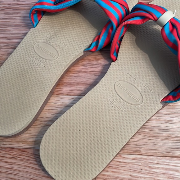 [Havaianas] slip on slides with bow - Picture 3 of 5